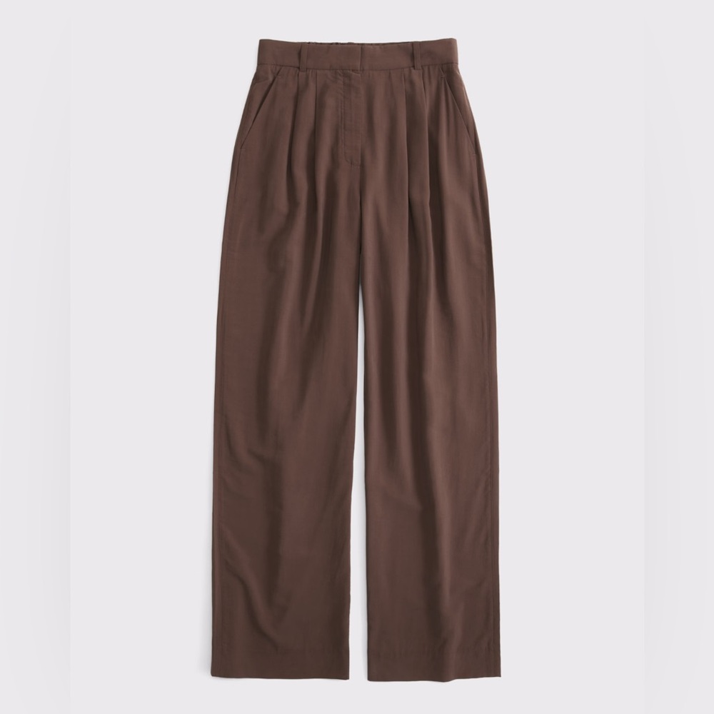 Abercrombie & Fitch Wide Leg Pants in Brown